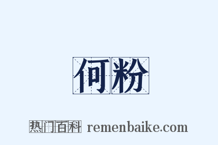 何粉是什么意思的图片